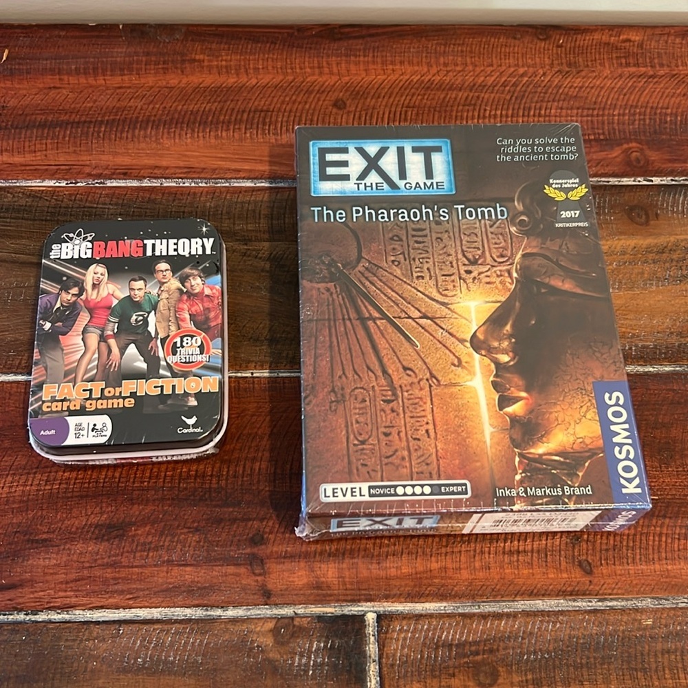 2 Sealed Games Exit the Game The Pharaoh’s Tomb & The Big Bang Theory